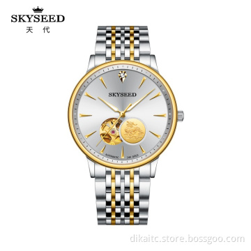 SKYSEED steel belt belt men's mechanical watch